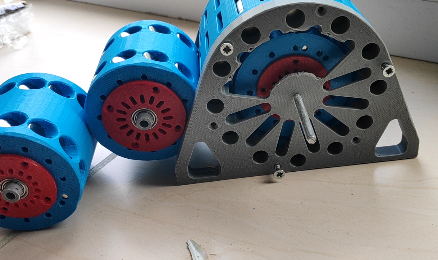 V型门磁电机模型3D图纸 Solidworks设计